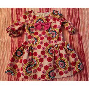 Bonnie Jean Pink Floral Girls Dress Size 2T